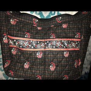 Vera Bradley brown houndstooth and paisley purse